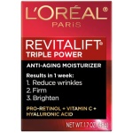 L'Oreal Paris Revitalift Triple Power Anti-Aging Face Moisturizer, Pro Retinol, Hyaluronic Acid & Vitamin C, Reduce Wrinkles 1.7 Oz - Image 8