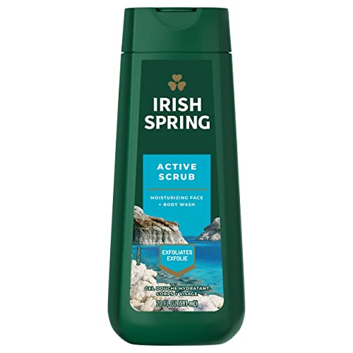 41dFfIfmDnL.jpg Irish Spring Active Scrub Body Wash for Men, 20 Oz - Image 1