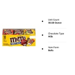 M&M'S Peanut, Peanut Butter & Milk Chocolate Variety Pack Full Size Milk Chocolate Candy Assortment, 30.58 oz 18 ct - Image 2