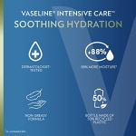 Vaseline Intensive Care Body Lotion for Dry Skin Soothing Hydration Lotion Made with Ultra-Hydrating Lipids + 1% Aloe Vera Extract to Refresh Dehydrated Skin 20.3 oz, Pack of 3 - Image 3