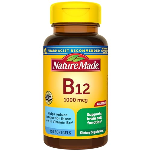 Version 1.0.0 Nature Made Vitamin B12 1000 mcg, Dietary Supplement for Energy Metabolism Support, 150 Softgels, 150 Day Supply - Image 1