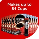 NESCAFE CLASICO, Dark Roast Instant Coffee, 12 boxes (84 packets) - Image 4