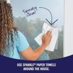 Sparkle Tear-A-Square Paper Towels, 2 Double Rolls = 4 Regular Rolls, Customizable Sheet Size Paper Towel - Image 3