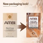 Ambi African Black Soap Face & Body Bar | Cleans and Nourishes Skin | Rinses Clear, 5.3oz Ounce - Image 2
