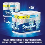 Sparkle Pick-A-Size Paper Towels, Spirited Prints, 6 Double Rolls = 12 Regular Rolls, Everyday Value Paper Towel With Full And Half Sheets - Image 14