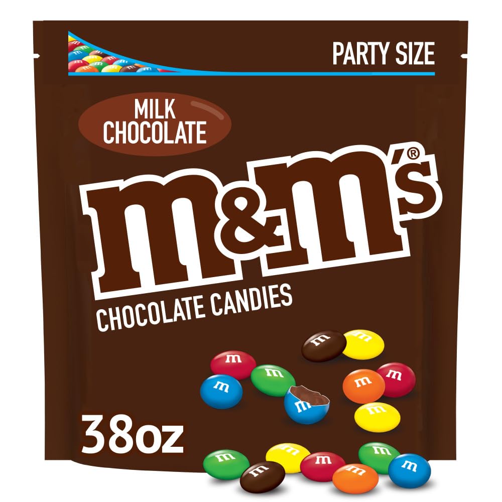 Version 1.0.0 M&M'S Milk Chocolate Candies, Milk Chocolate, 38 Oz Bag - Image 1