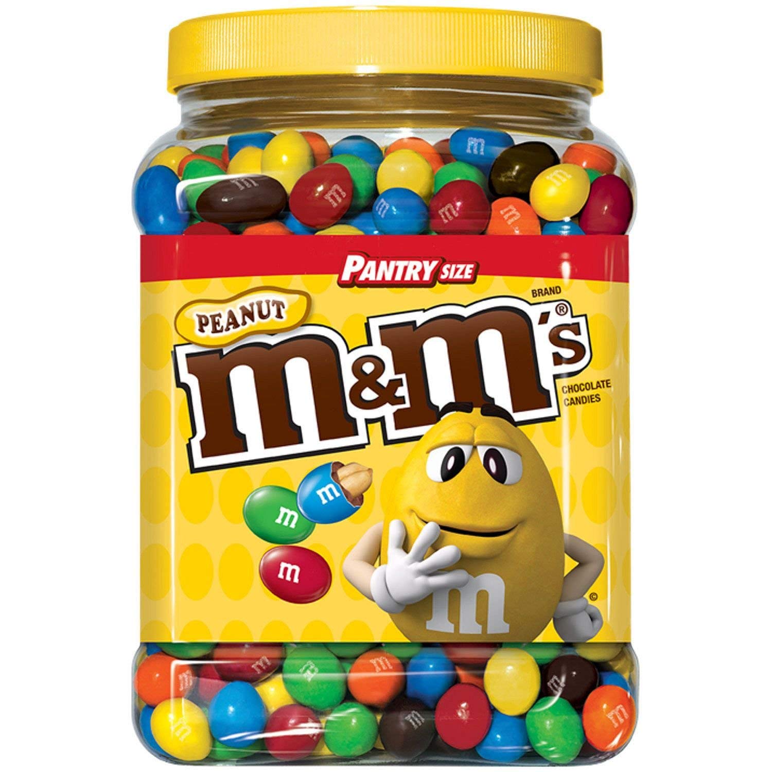 Version 1.0.0 M&M'S Chocolate Candy Pantry, 3.87 Pound, Peanut, 124 Oz (Pack of 2) - Image 1