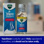 Vicks VapoSteam Medicated Liquid with Camphor, a Cough Suppressant, 8 Oz – VapoSteam Liquid Helps Relieve Coughing, for Use in Vicks Vaporizers and Humidifiers - Image 4