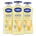 Vaseline Intensive Care Nourishing Moisture Body Lotion for Dry Skin, Made with Ultra-Hydrating Lipids + Pure Oat Extract for Nourished, Healthy-Looking Skin 20.3 oz, 3ct - Image 9