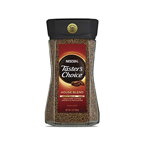 41hSoOOVGL.jpg Nescafe Taster's Choice Instant Coffee, House Blend, 7 Ounce - Image 1