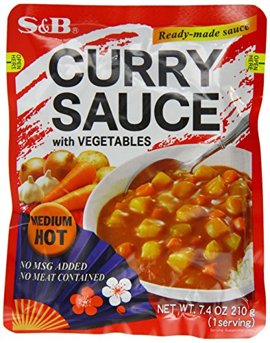 Version 1.0.0 S&B Curry Sauce with Vegetables Medium Hot,7.4 Ounce (Pack of 10) - Image 1