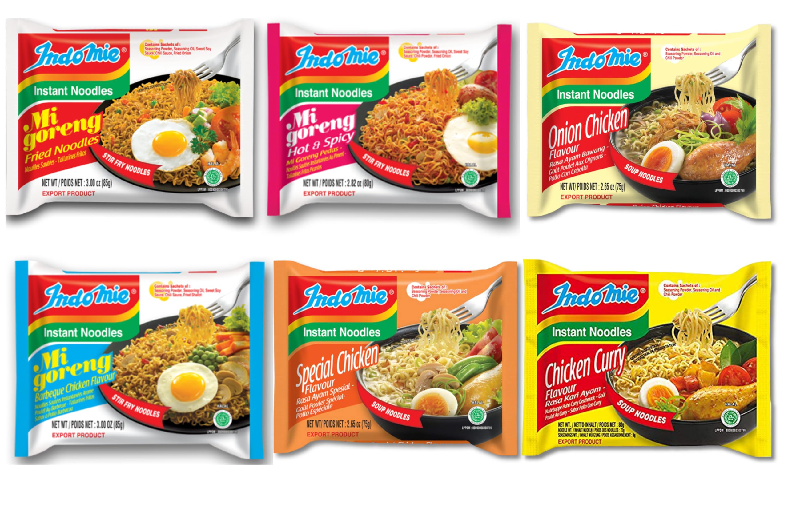 Version 1.0.0 Indomie Variety Pack 1 Case (30 Bags) - Image 1