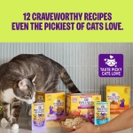 Wellness Appetizing Entrées Mousse, Adult Wet Cat Food, Natural, Protein-Rich, Grain-Free, 2.8 Ounce Pouch, 8 Pack, (Chicken & Herring Recipe) - Image 2